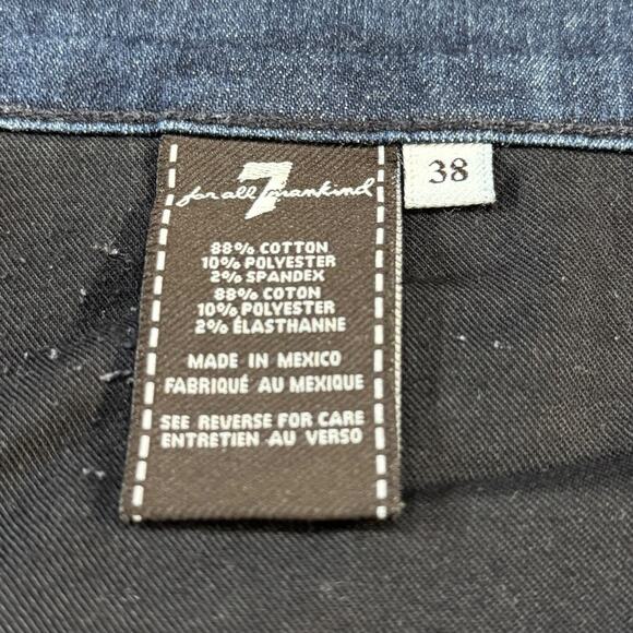 7 for All Mankind Bootcut Mid Rise Jeans Dark Wash 38 - Picture 5 of 7